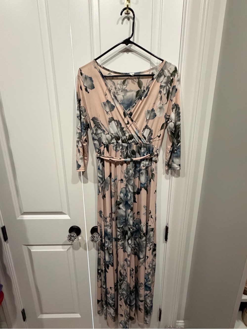 Pinkblush Pink Floral Maxi Maternity Dress